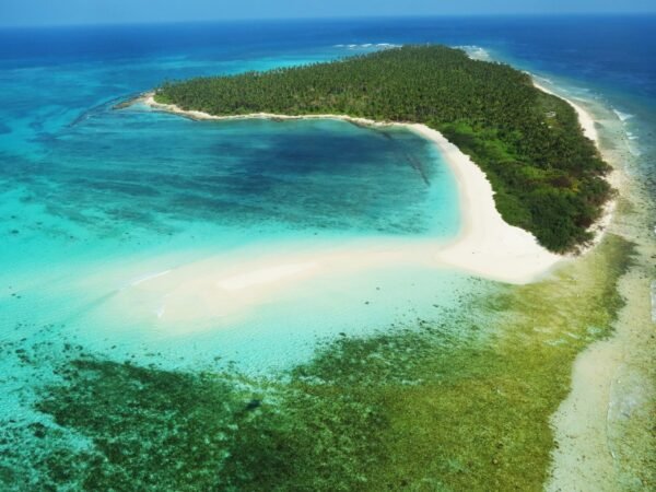 aerial view of lakshadweep island during daytime