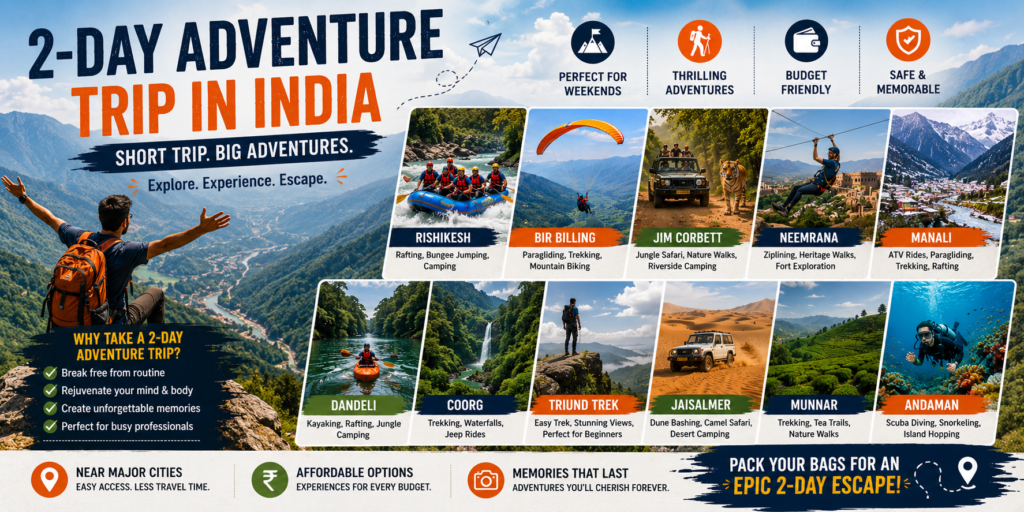 2-Day Adventure Trip in India