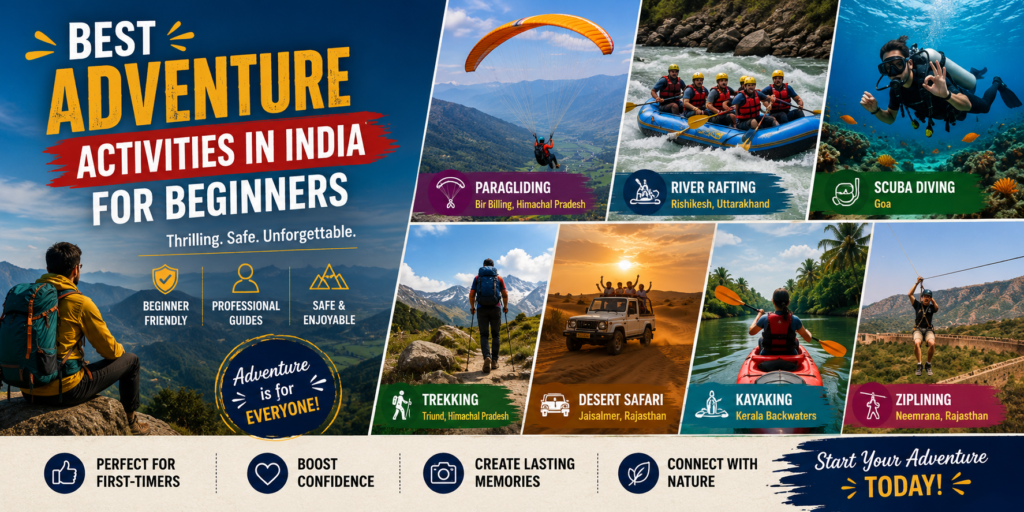 Best Adventure Activities in India for Beginners