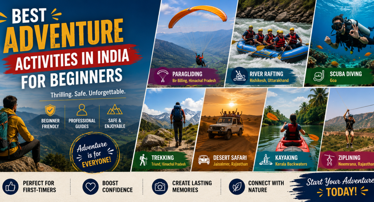 Best Adventure Activities in India for Beginners