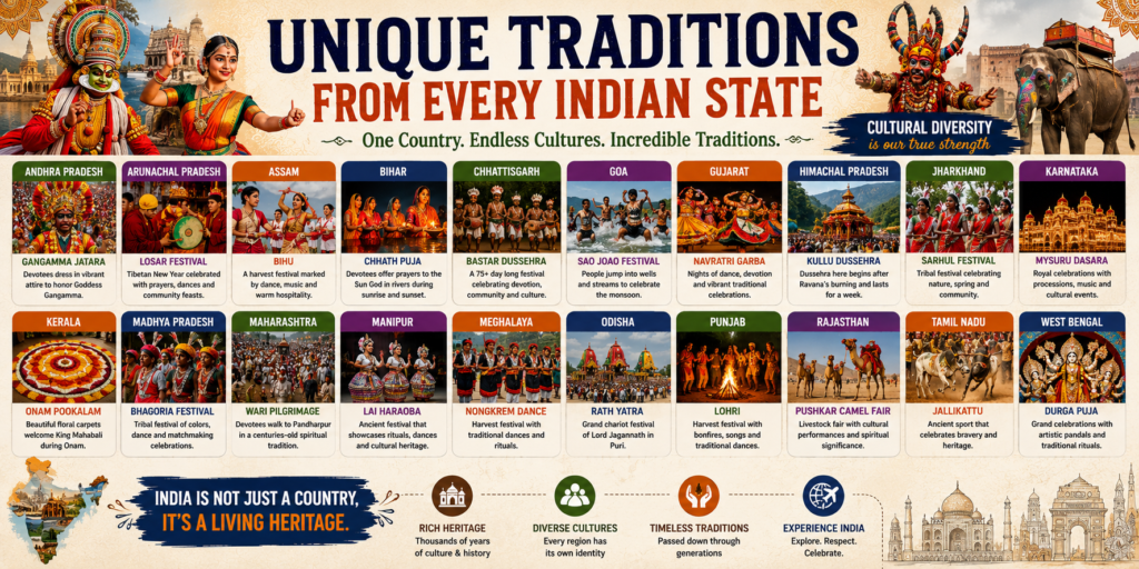 Unique Traditions from Every Indian State