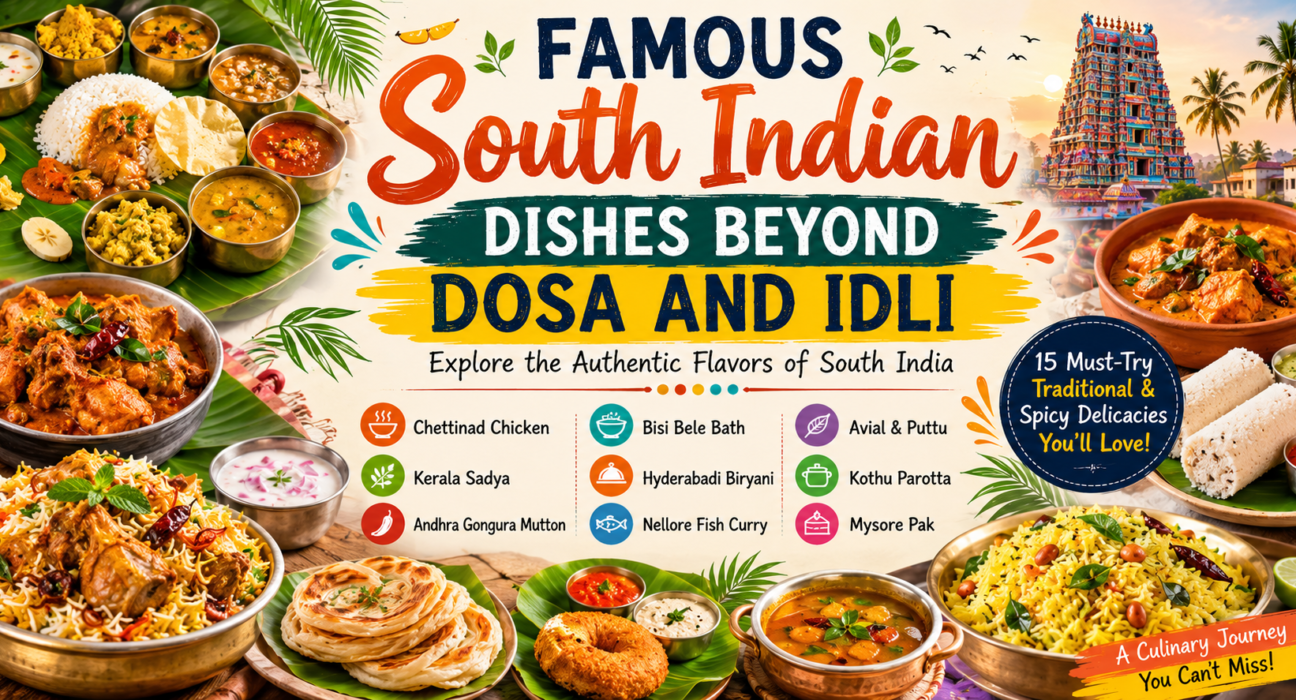 Famous South Indian Dishes Beyond Dosa and Idli